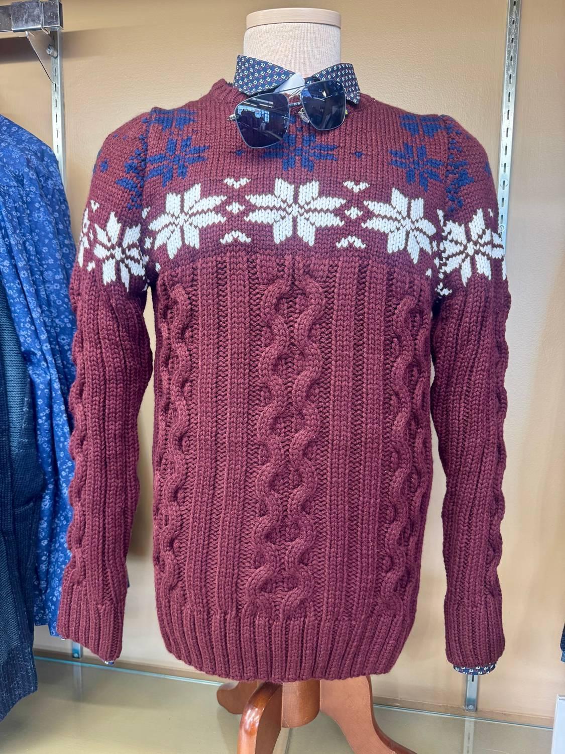 Herren-Schneeflockenpullover