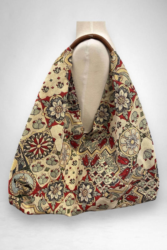 Women's Giselle Printed Cotton Canvas Oversized Hobo Bag