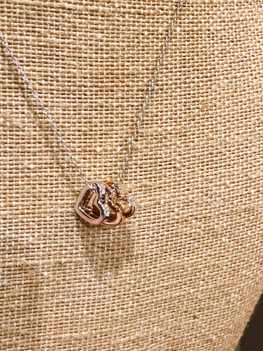 Women's Heart Trio Necklace
