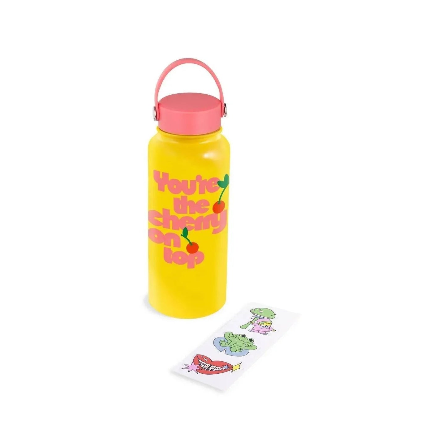 Unisex Edelstahl-Trinkflasche "Cherry On Top"