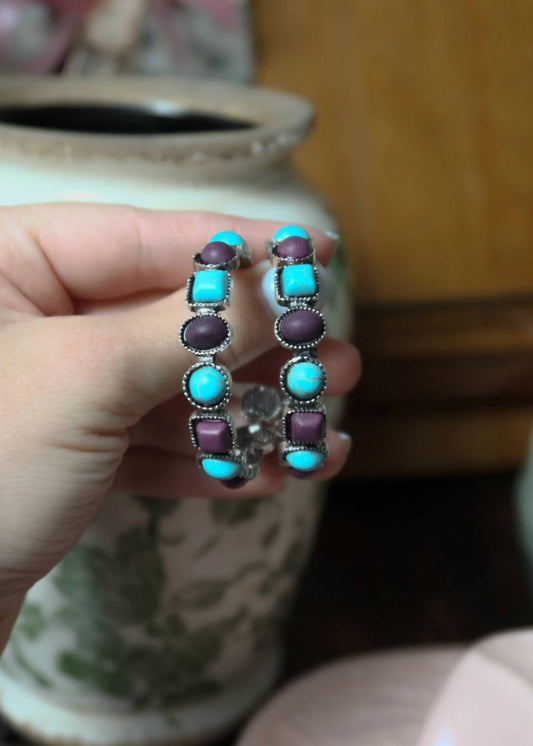 Women's Plummet Hoop Earrings