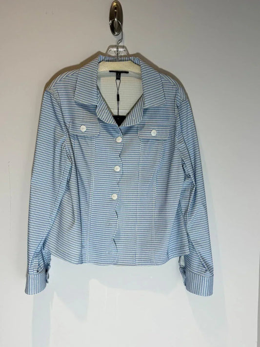Women's Gingham Long Sleeves Jacket