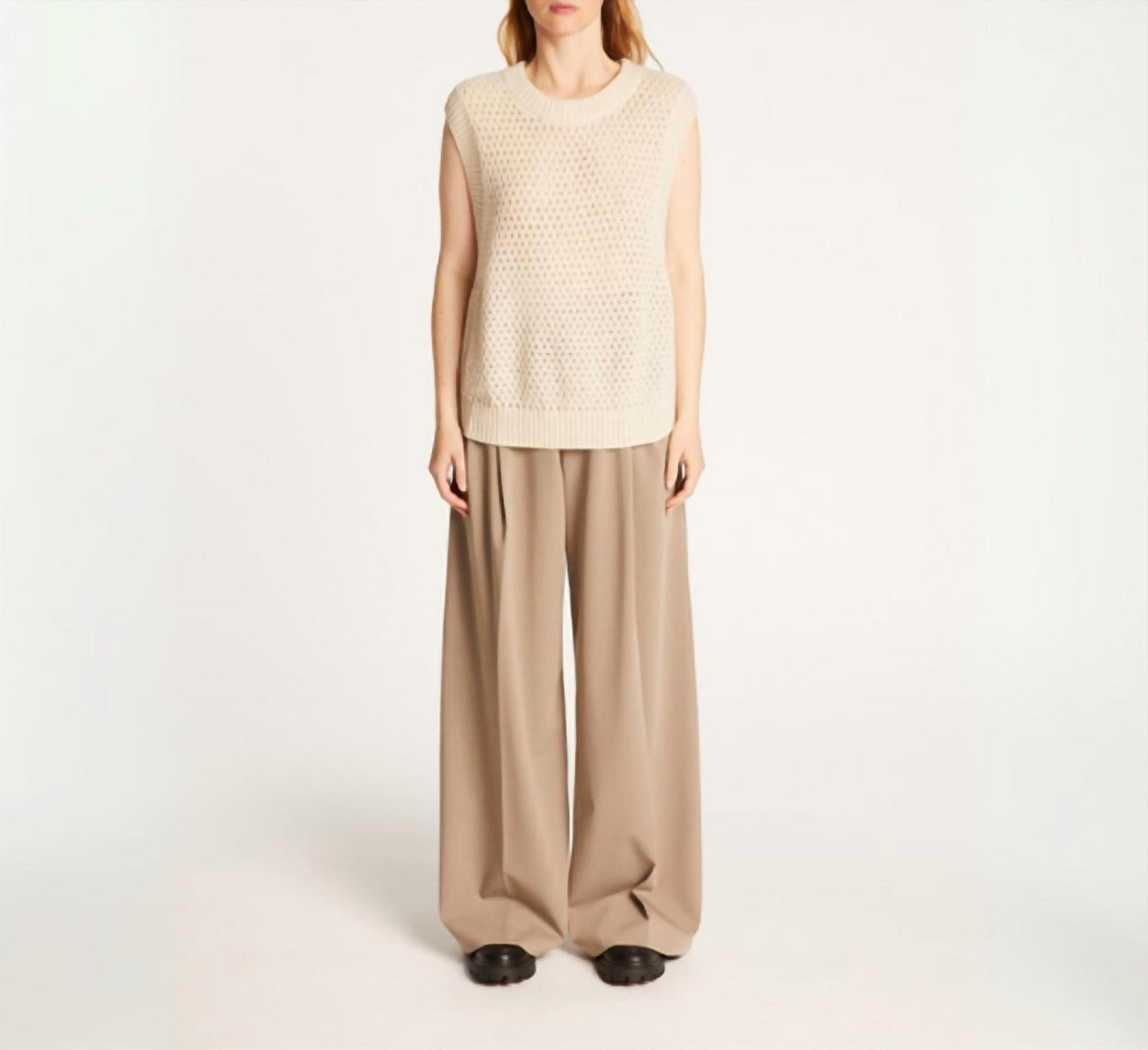 Raven Open Knit Sweater Vest