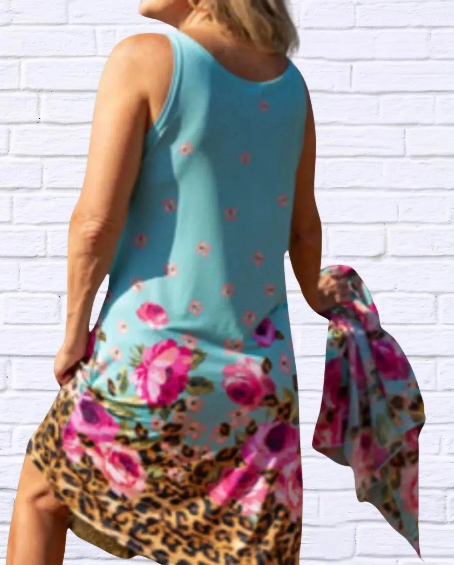 Denny Midi Shift Sleeveless Dress