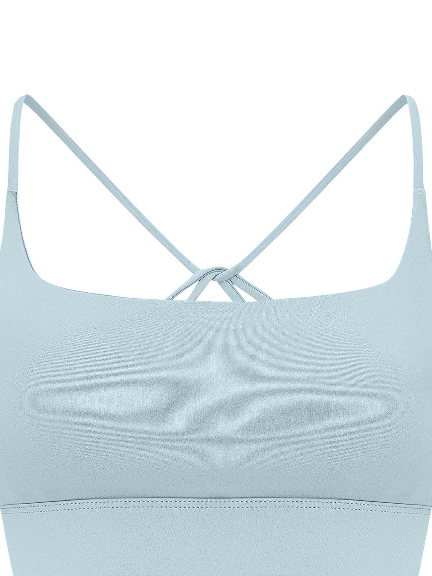 Trägerloser Yoga-Sport-BH mit Kreuzdesign