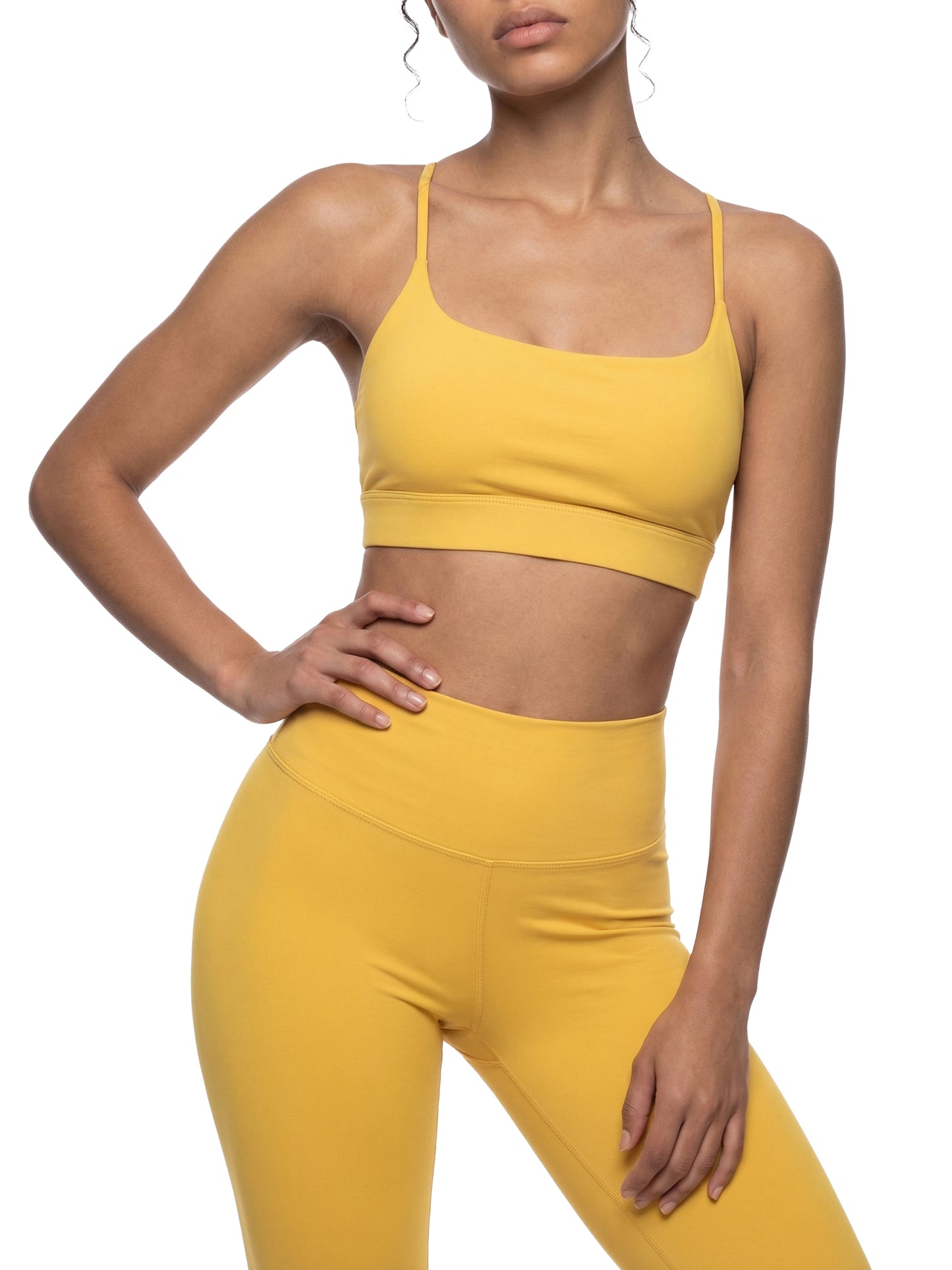 Trägerloser Yoga-Sport-BH mit Kreuzdesign